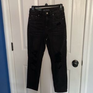 Wild Fable Distressed High-Rise Mom Jeans